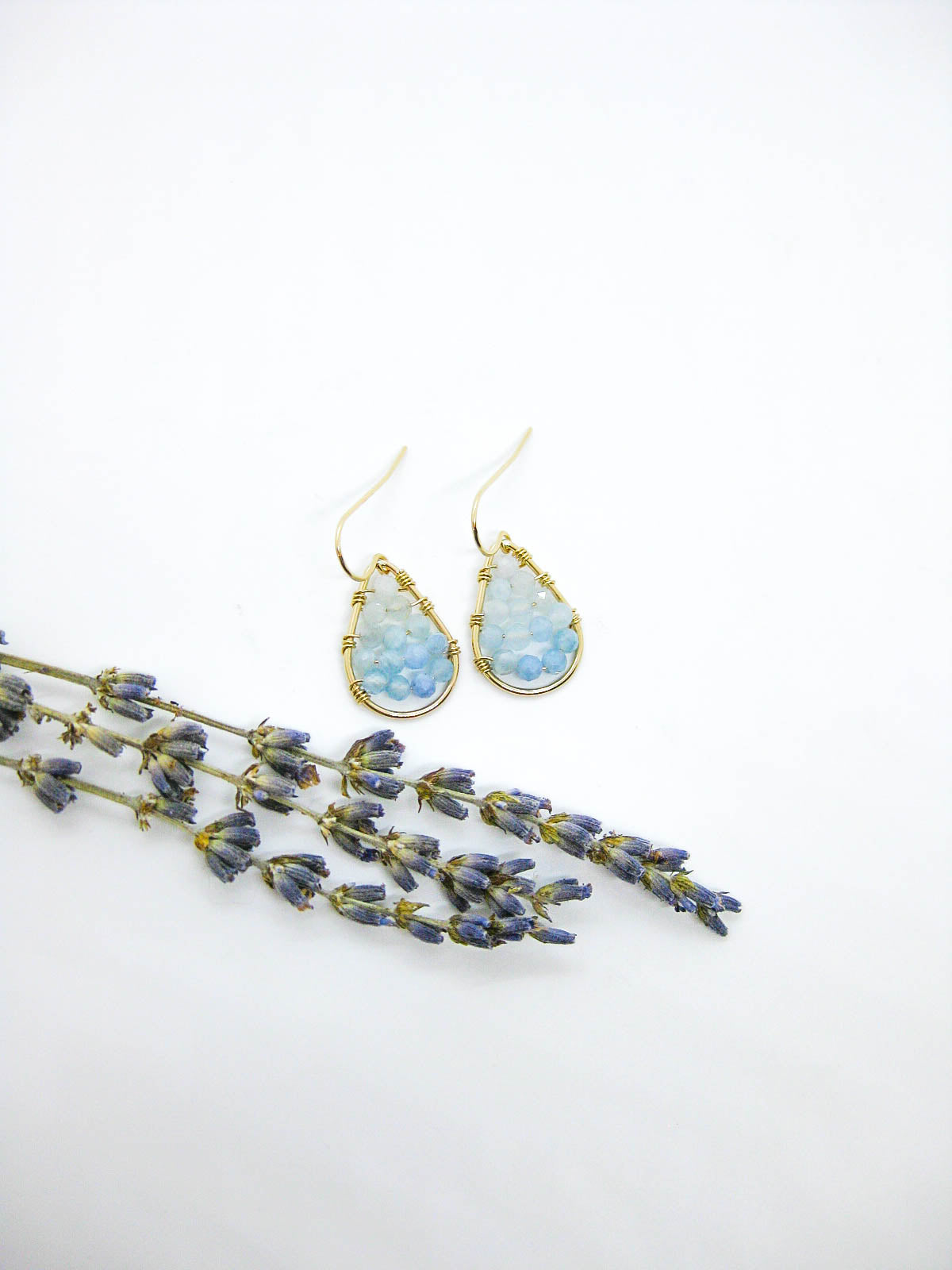 Cassia: Aquamarine Earrings - e796