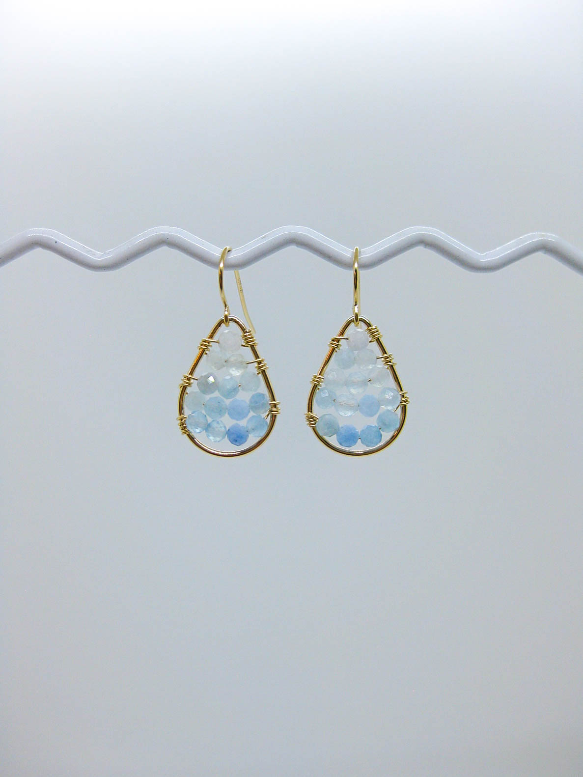 Cassia: Aquamarine Earrings - e796