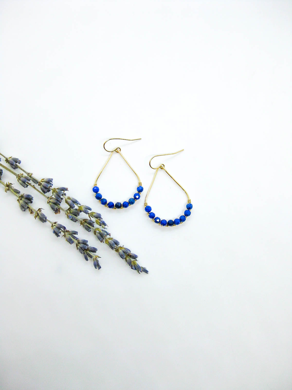 Bluebell: Lapis Earrings - e800