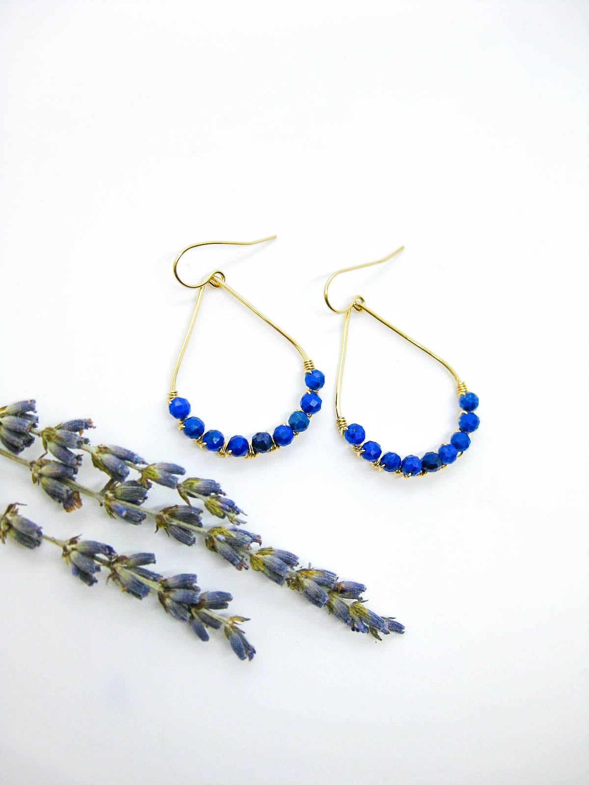 Bluebell: Lapis Earrings - e800