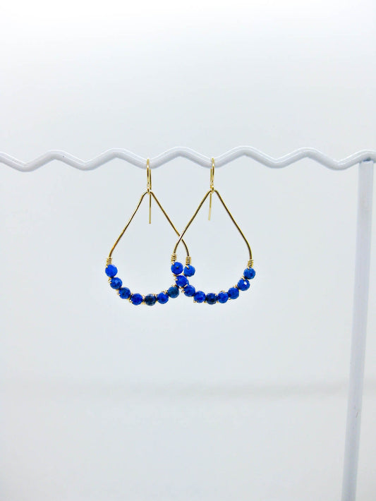 Bluebell: Lapis Earrings - e800