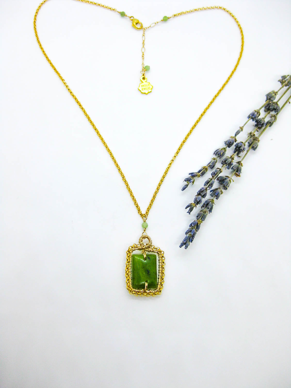 Peony: Jade Necklace - n608oak