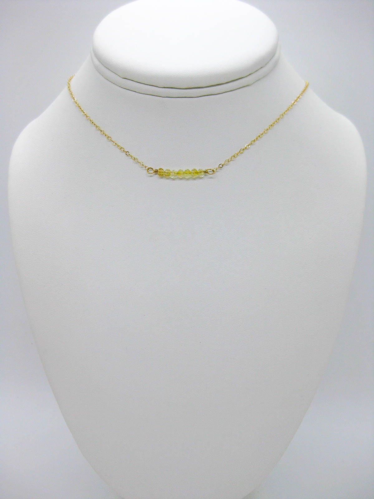 Violet: Citrine Choker - n621