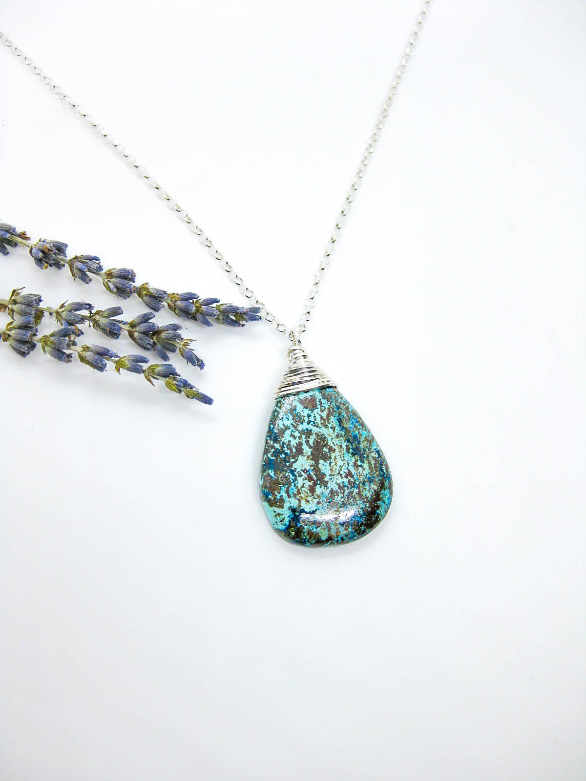 Chrysocolla Necklace - n655