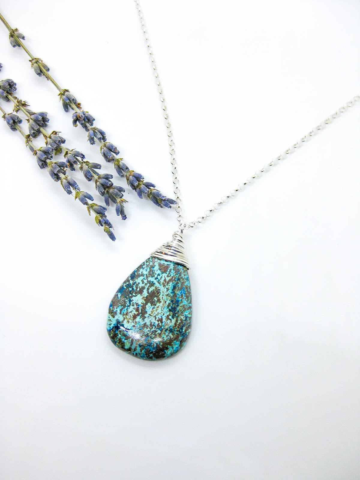 Chrysocolla Necklace - n655