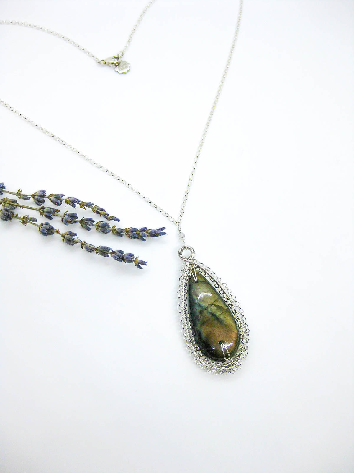 Zinnia: Labradorite Necklace - n656oak