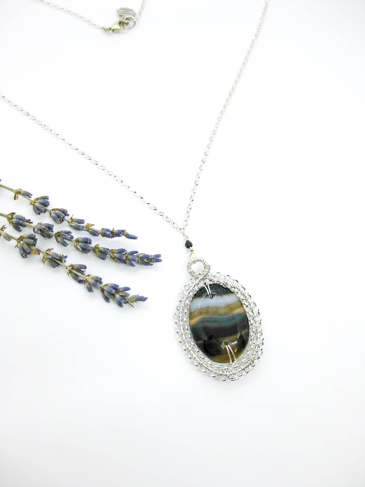 Zinnia: Onyx Necklace - n657oak