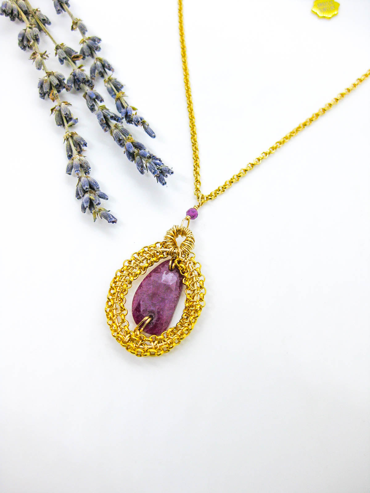 Zinnia: Ruby Necklace - n659oak