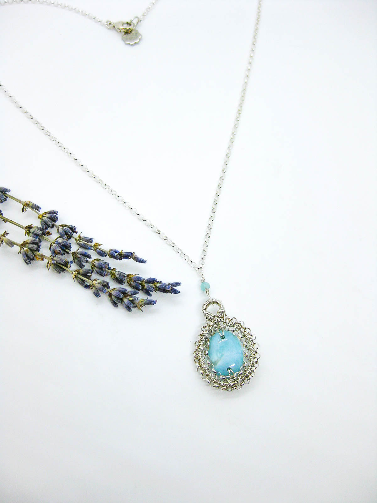 Zinnia: Larimar Necklace - n660oak