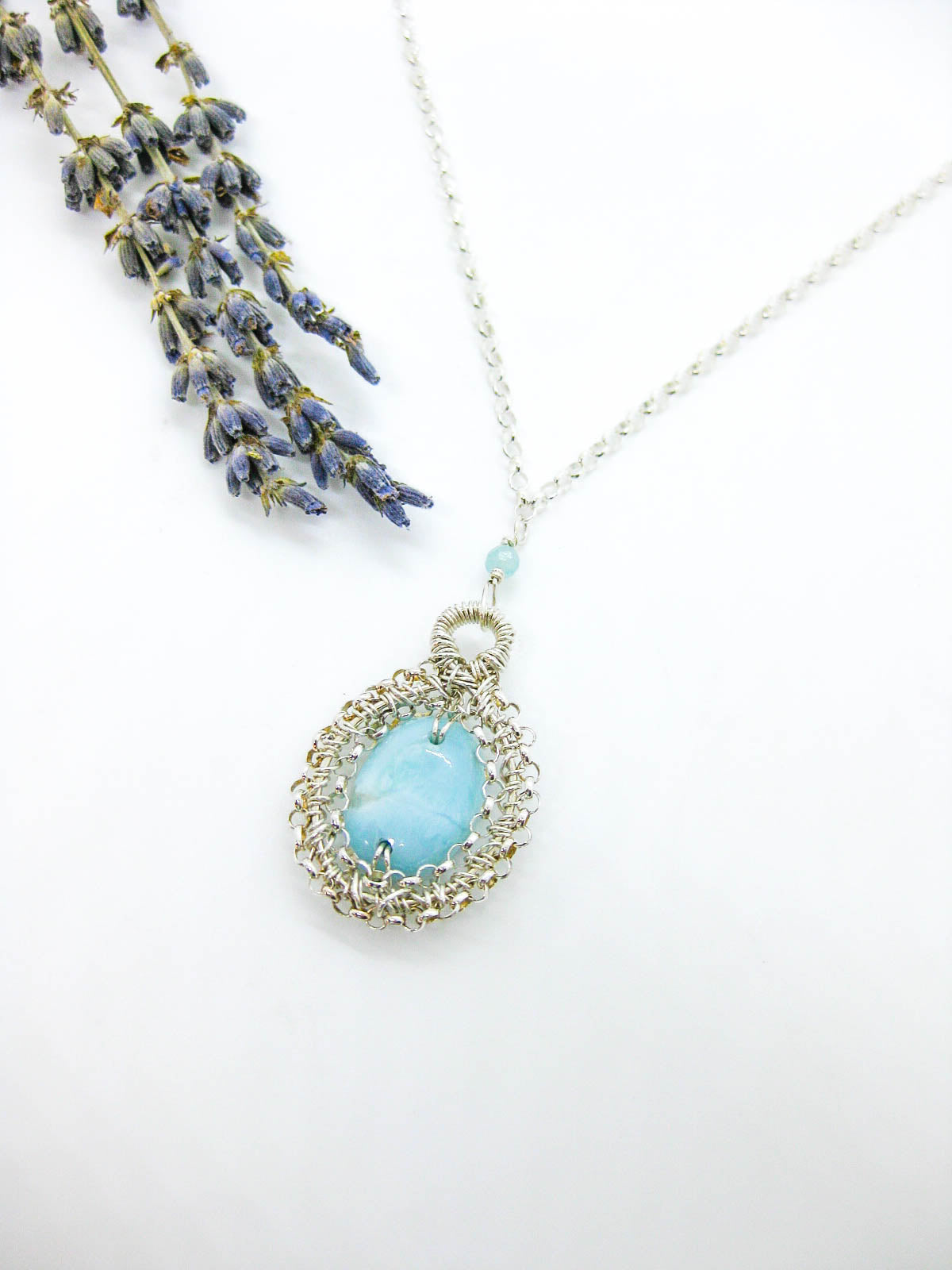 Zinnia: Larimar Necklace - n660oak