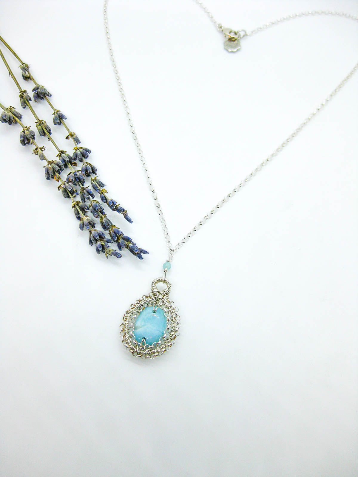 Zinnia: Larimar Necklace - n660oak