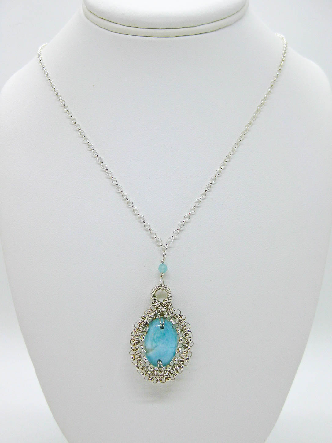 Zinnia: Larimar Necklace - n660oak