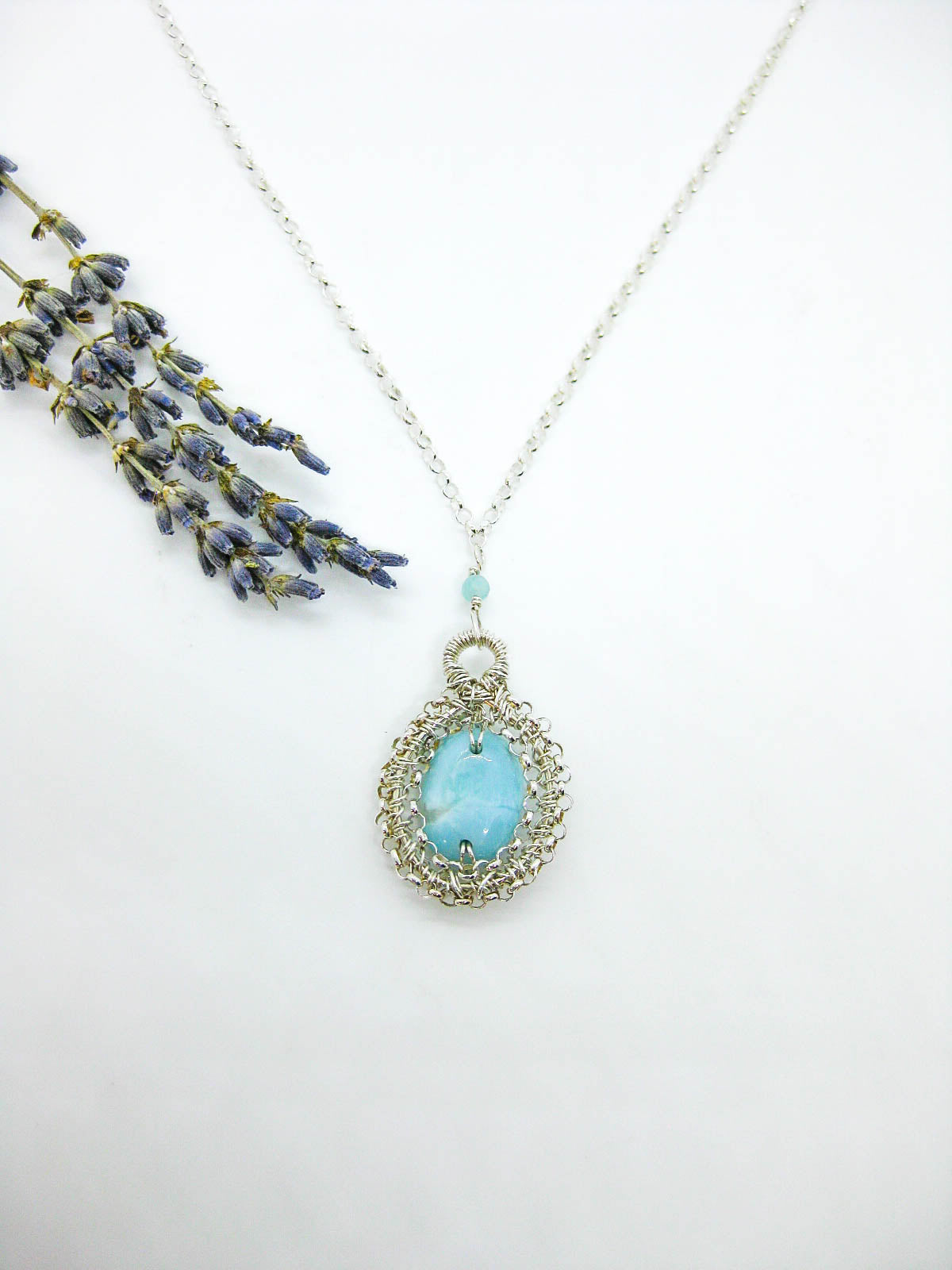 Zinnia: Larimar Necklace - n660oak