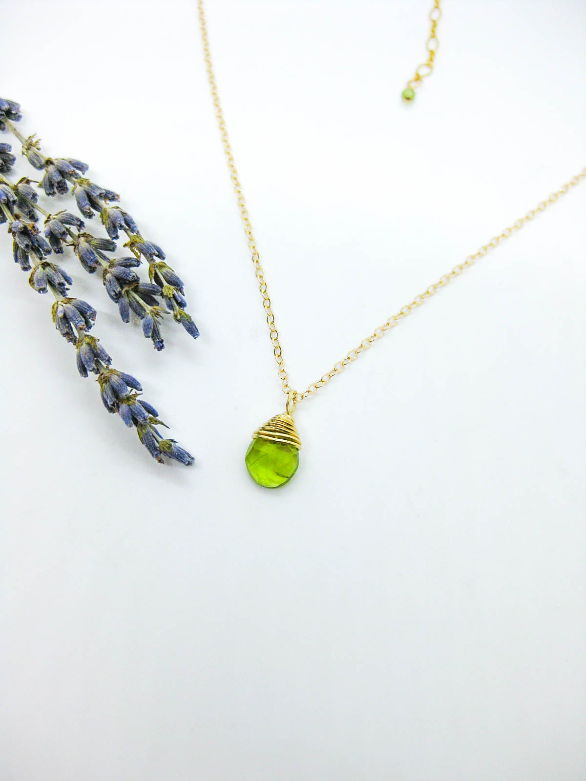 Holly: Peridot Necklace - n663