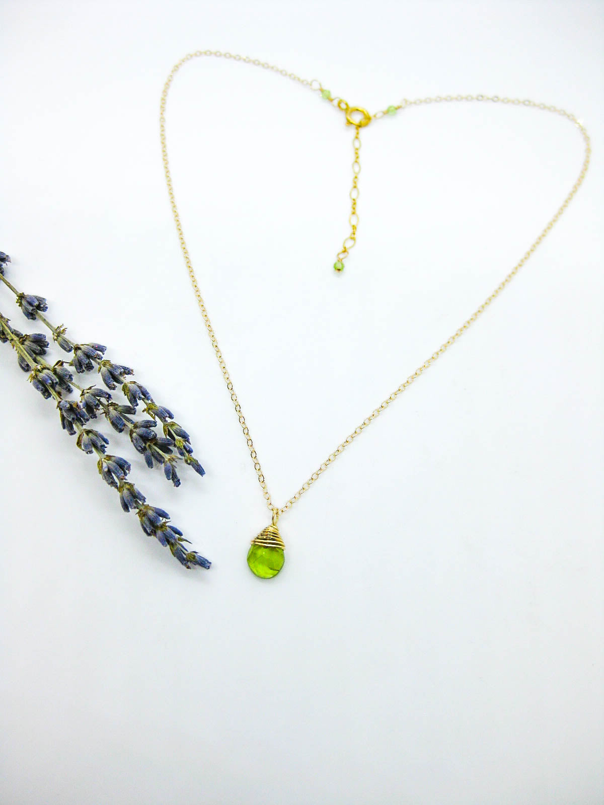 Holly: Peridot Necklace - n663