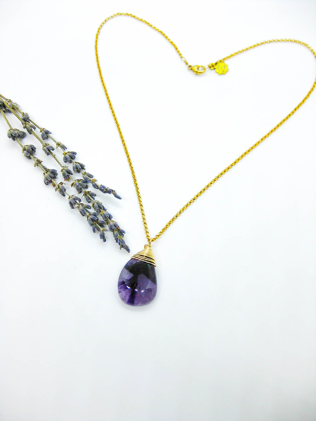 Azalea: Amethyst Necklace - n670oak