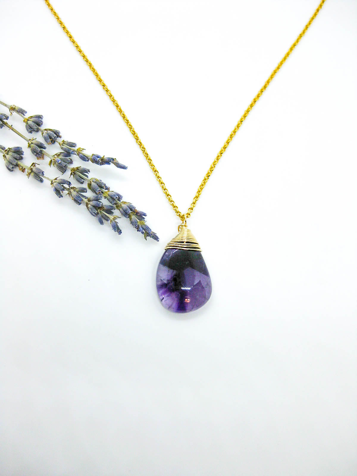 Azalea: Amethyst Necklace - n670oak