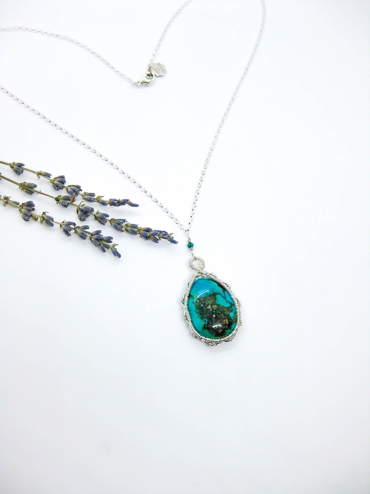 Rose: Turquoise Necklace - n671oak