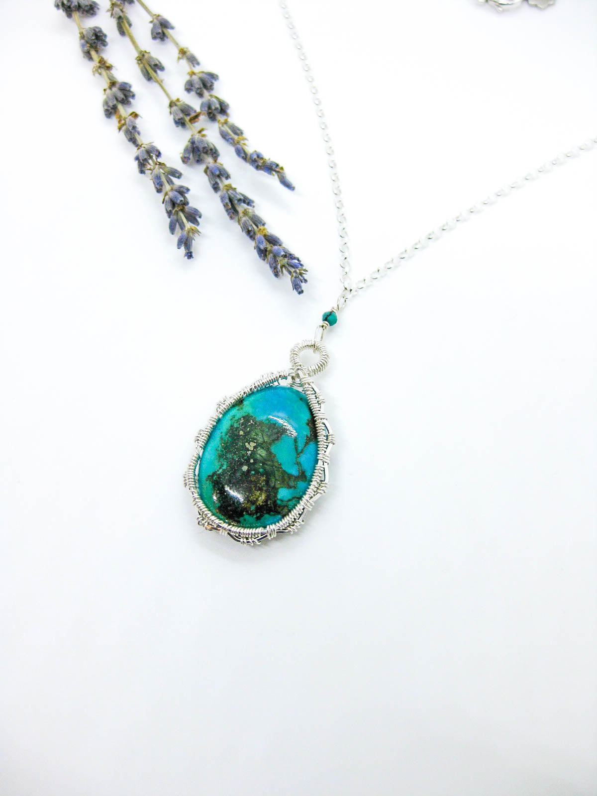 Rose: Turquoise Necklace - n671oak