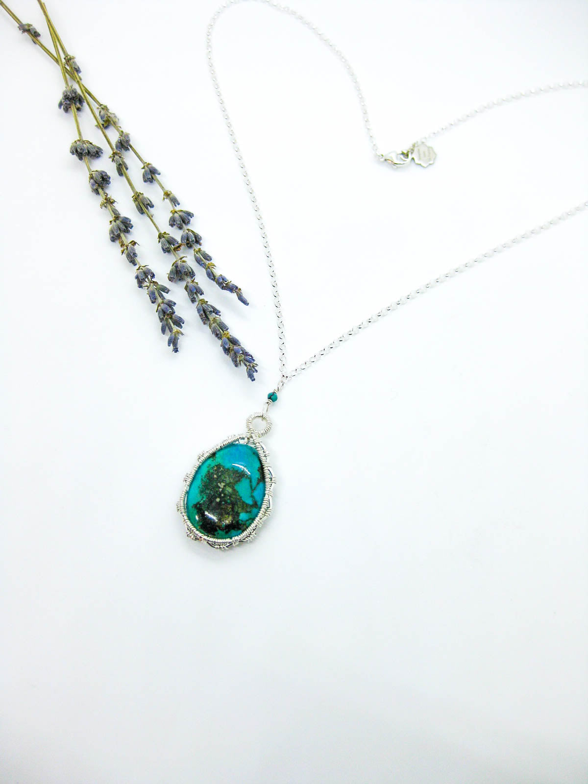 Rose: Turquoise Necklace - n671oak