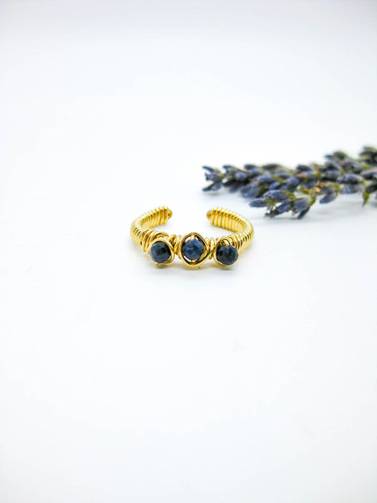 Hyacinth: Sapphire Ring - r58