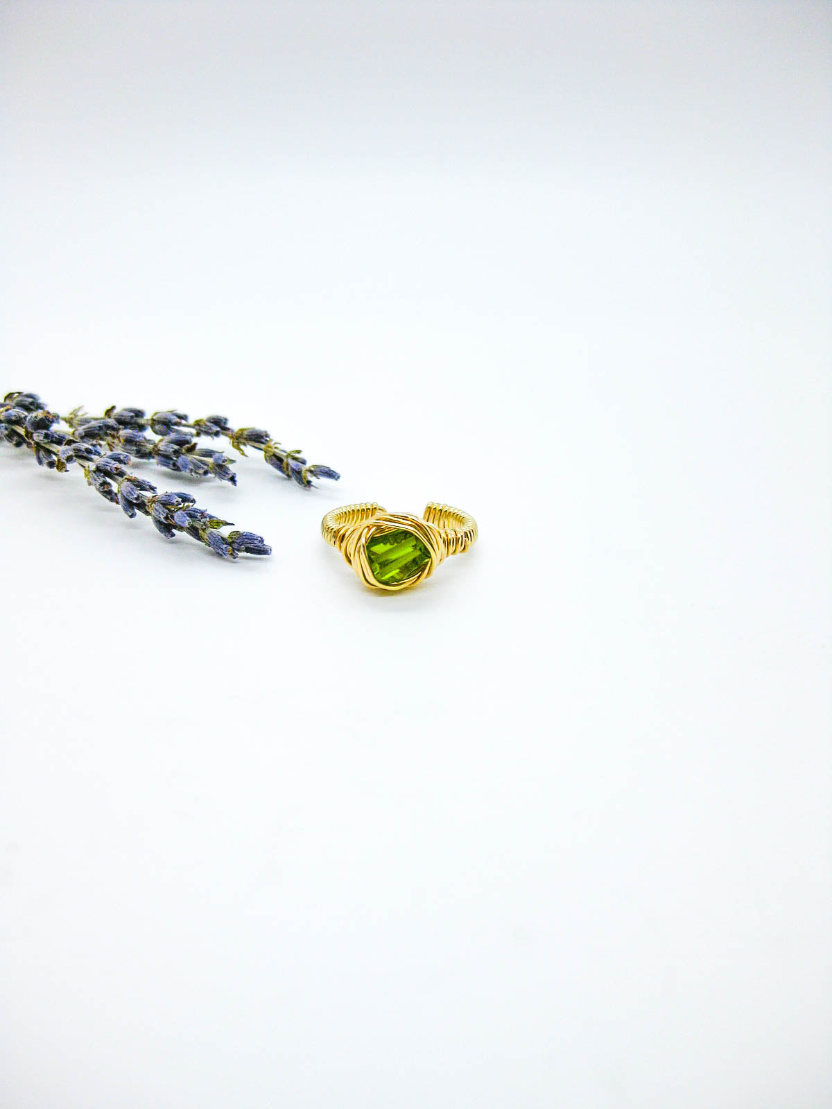 Calla: Peridot Ring - r73