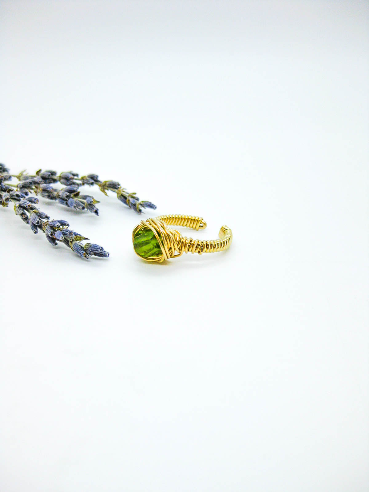 Calla: Peridot Ring - r73