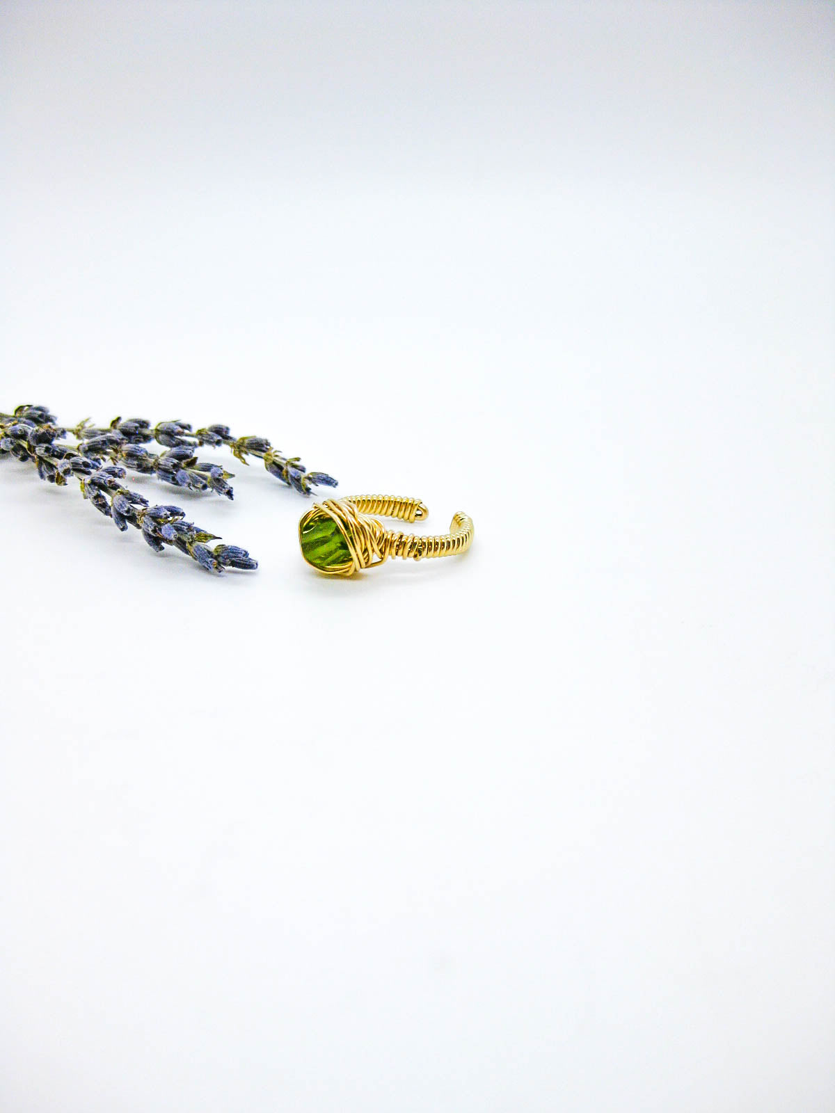 Calla: Peridot Ring - r73