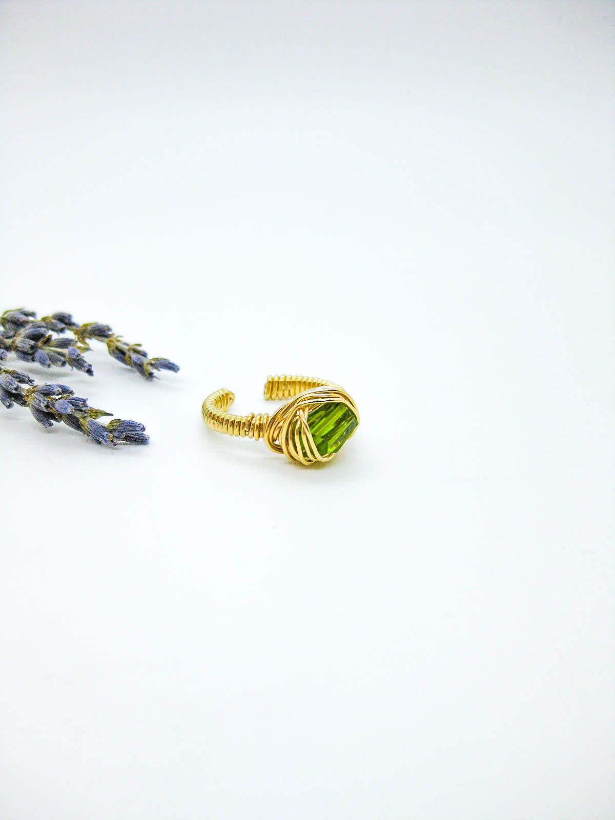 Calla: Peridot Ring - r73