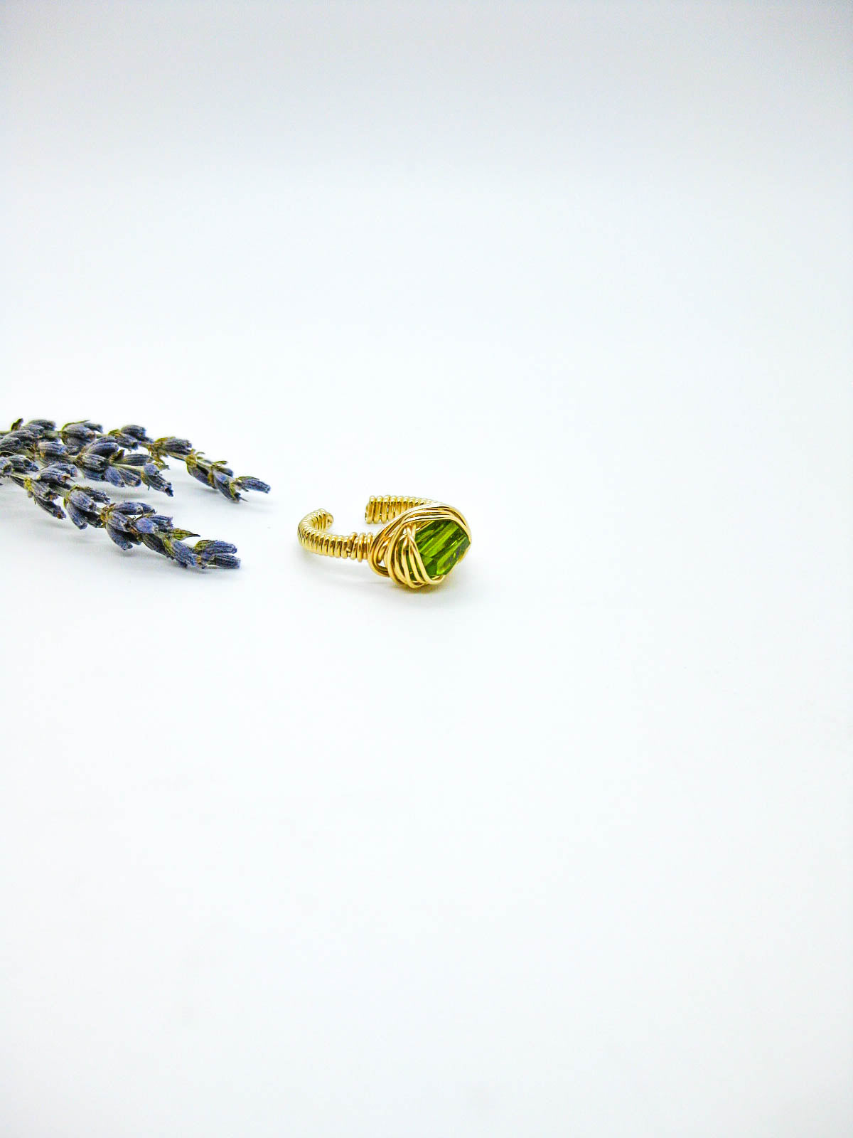 Calla: Peridot Ring - r73