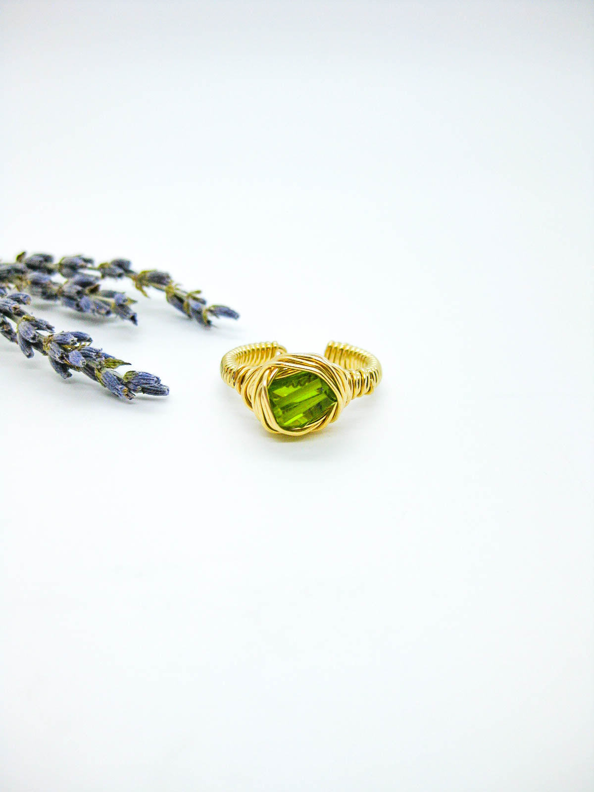 Calla: Peridot Ring - r73