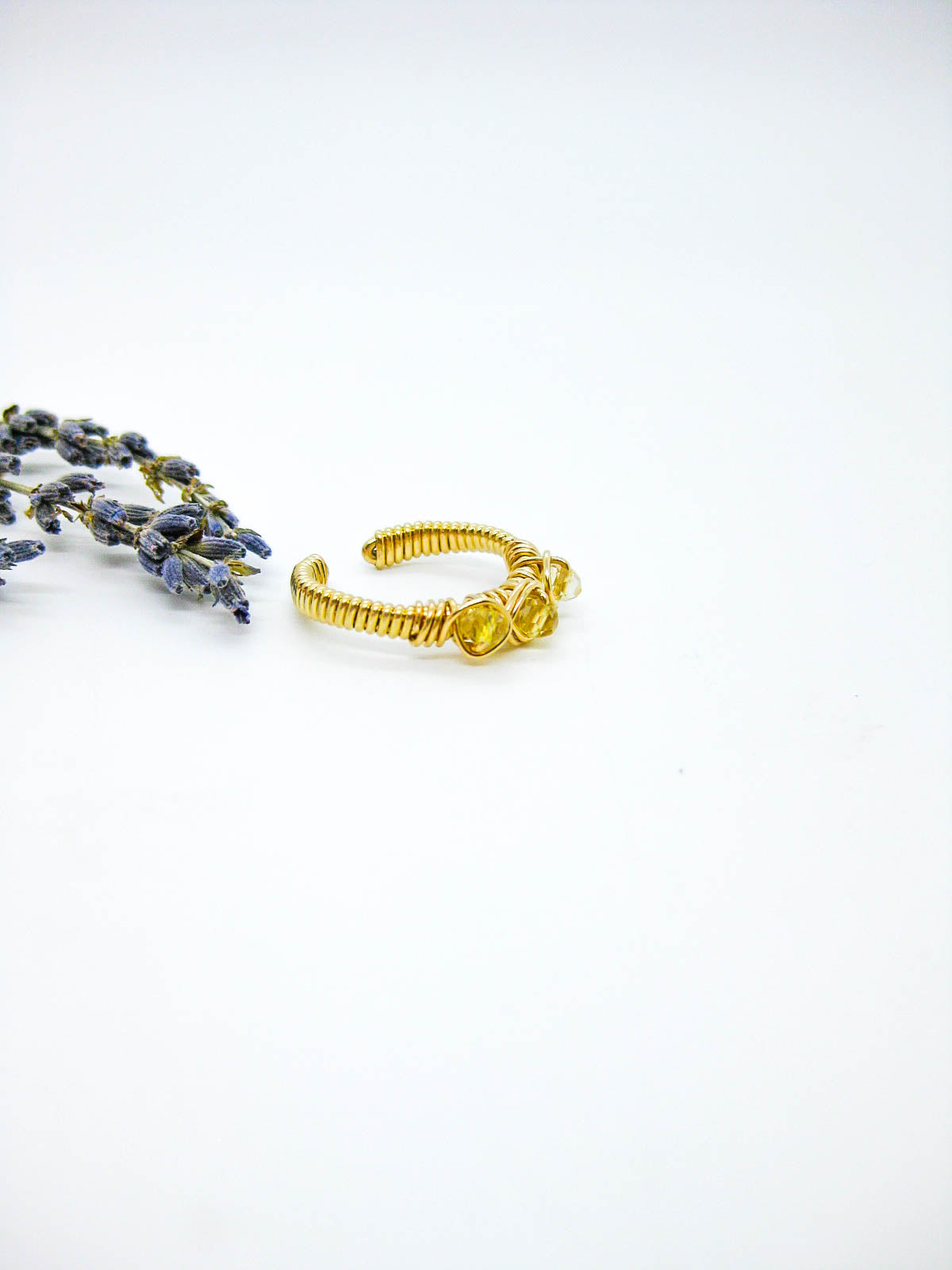 Hyacinth: Citrine Ring - r78