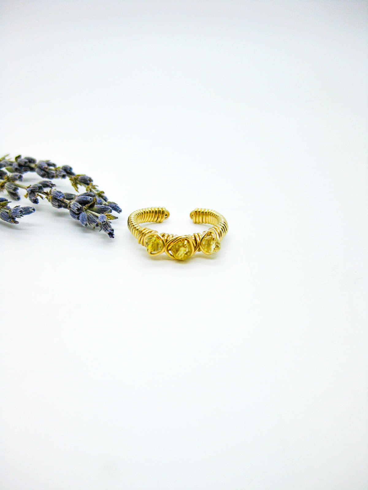 Hyacinth: Citrine Ring - r78