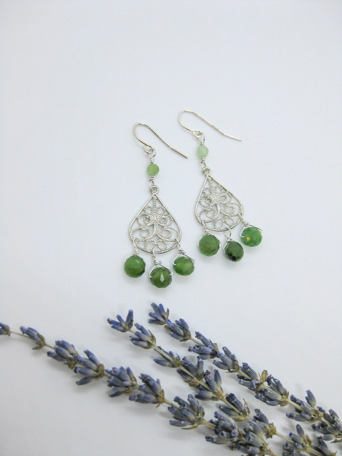 Chandelier hot sale jade earrings